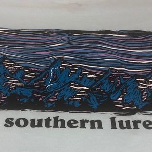 NWT Southern Lure Sky Blue Tee Shirt Medium Mtn